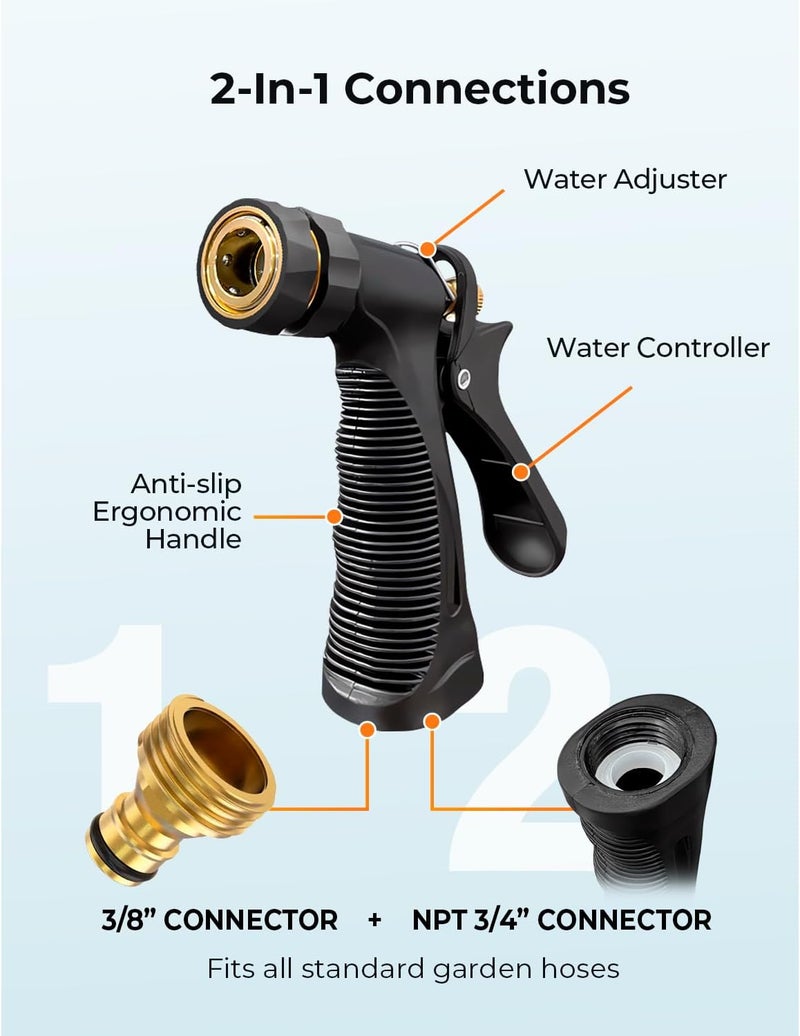 ARTIPOLY Car Wash Foam Gun + Microfiber Wash Mitt - Car Foam Sprayer - Foam Cannon for Hose - Spray Foam Gun Cleaner - Snow Foam Blaster for Cars, Boats, RVs, Foam Cannon Connects to Any Garden Hose - Image 5